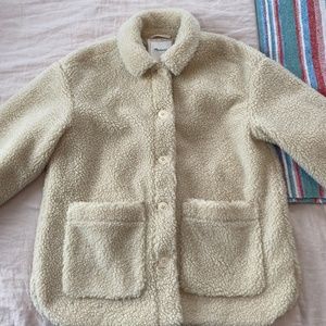 Madewell Sherpa Walton Shirt-Jacket Size L